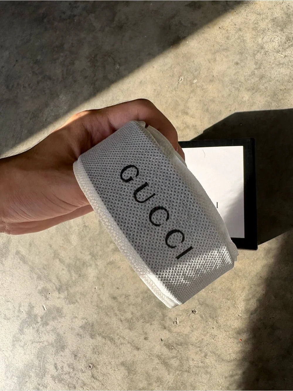 Gucci Men's Belt with Gold Interlocking G Buckle